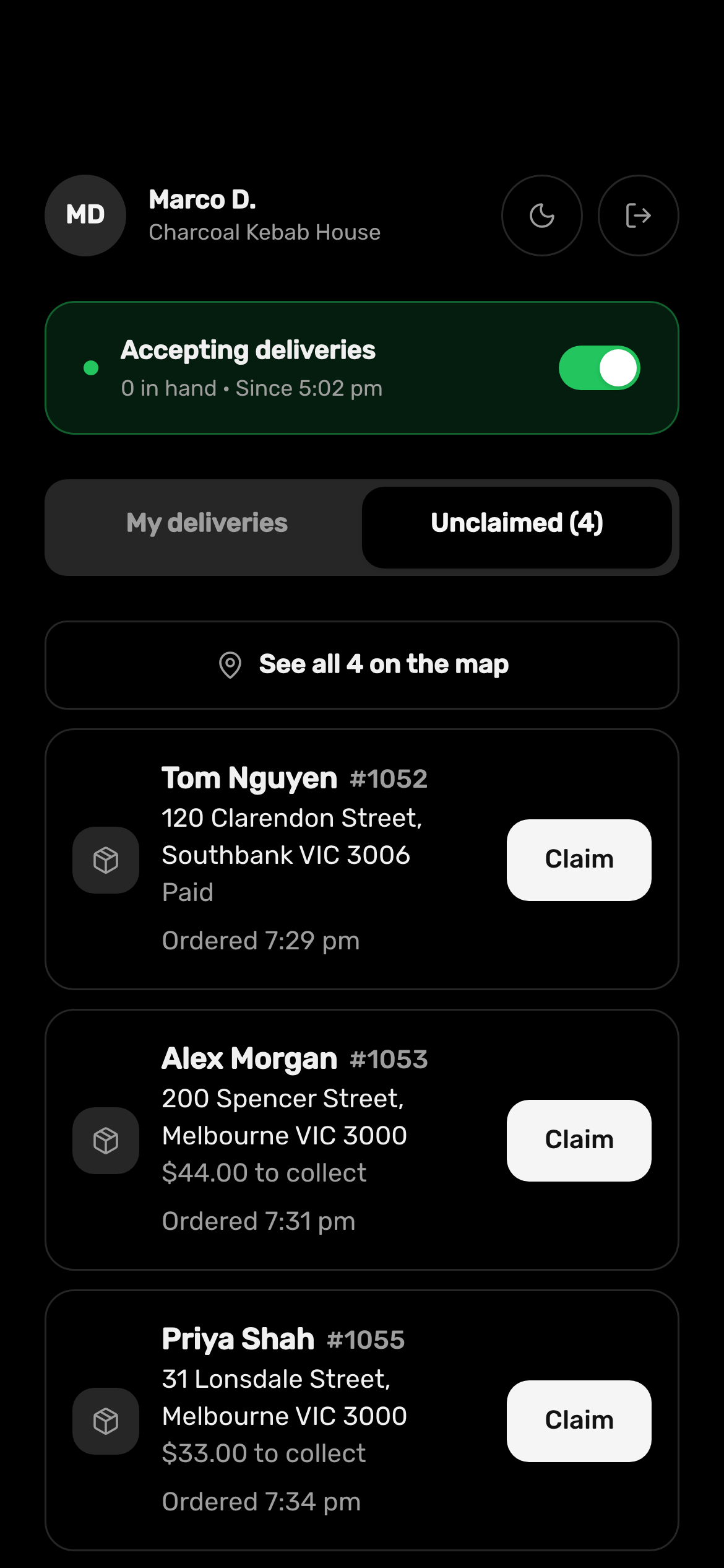 The Driver app