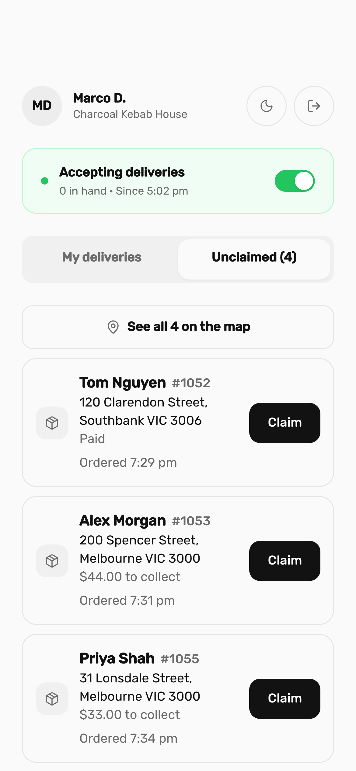 The Driver app
